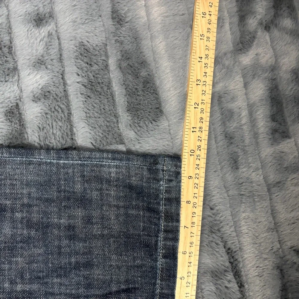 Joes Jeans Rebel Mens 34 Straight Leg Distressed Gradient Blue Denim Made in USA